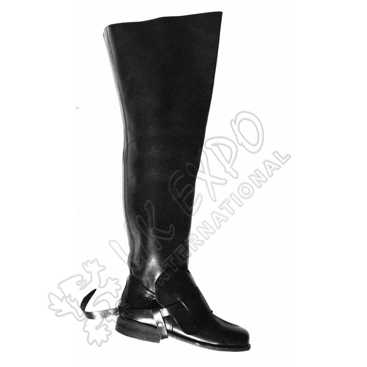 Medieval Leather Boots , Re-enactment Shoes Sca Larp Riding Boots , Custom  Shoes , -  Canada
