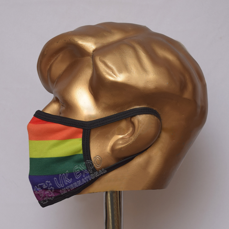 Rainbow Flag Sublimated Cotton Mask