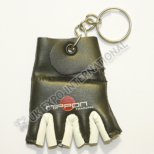 Black and White Color Glove Key Chain