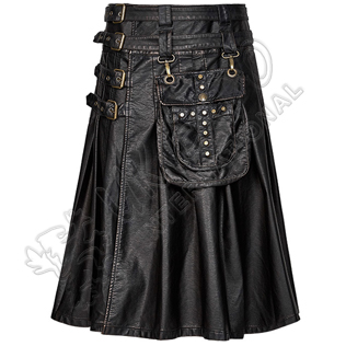 layers and Texture Dress Richer Utility Kilts 4 straps and buckles