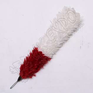 Hackel Color White and Red 11 Inch