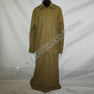 Military khaki long Great Coat