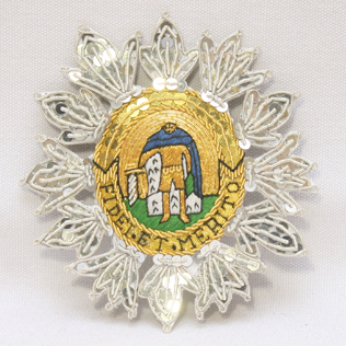 NELSON ORDER OF ST FERDINAND MERITO Hand Embroidery Badge