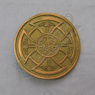 New Scottish Celtic Design Brass Kilt Buckle