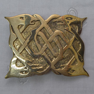 Scottish Brass Celtic Design Buckle