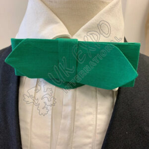 19th Century Victorian Men Green Cotton Cravat