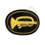 Mounted Brass Rifles Badge