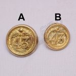 43 Regiment foot Pweter Button 18mm and 22mm