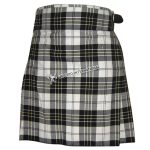 Clan White Tartan 5 Yards Deep Pleat Kilt