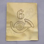6th Bugle Brass Chest Plate