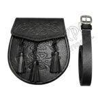 Celtic Embossed Leather Day Wear Knotwork Sporran