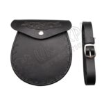 Embossed Leather Day Wear Edge Cutting Design Sporran