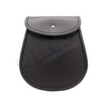 Black Leather Embossed Smart Sporran