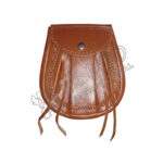 Brown Leather Snap Closing Day Wear Sporran