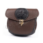 Brown Leather Celtic Embossed Sporran