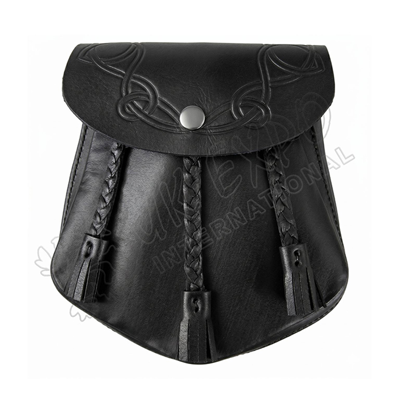 Copyrightbypakleatherjackets Handmade Knot Leather Smart Sporran - Image 1