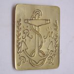 Anchor Brass Chest Plate fit any Cross Belt
