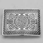 Antique Celtic Black Color Filled With Dull Finish Buckle