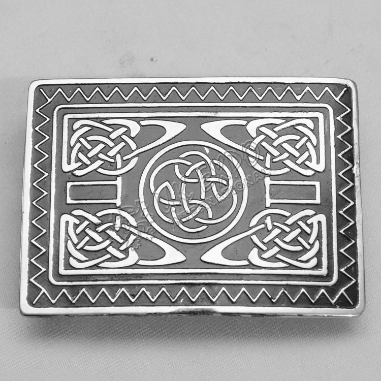 Antique Celtic Black Color Filled With Dull Finish Buckle