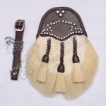 Antique Regimental Rabbit Fur Scottish Horse Hair Sporran