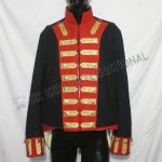 Artillery Habit Napoleonic French Jacket Black Color Wool