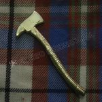 Axe Brass Finish Kilt Pin