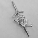 Bagpipe Kilt Pin Chrome