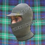 Color Green Balaclava Cap