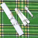White Cotton Textile Ribbon Belt