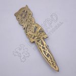 Bird Brass Antique Kilt Pin