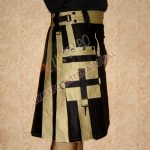 Black Hybrid Khaki Two Tone Utility Kilt