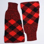 Black and Red Block Kilt Hose Top