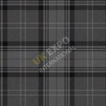 Black Charcoal On Hamilton Gray Tartan No 20