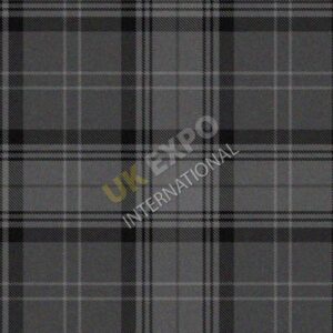 Black charcoal Gray Tartan Hamilton Grey No 20