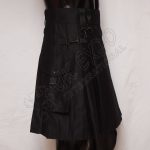Black Color Sports Casual Utility Kilt