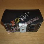 58 Caliber Black Leather Cartridge Box