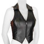 Black Color Ladies Vest