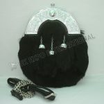 Scottish Black Rabbit Fur Sporran