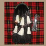 Black Horse Hair 6 Tassel Full Dress Sporran