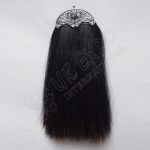 Black Long Horse Hair Full Dress Sporran