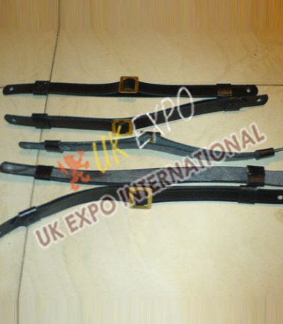 Black Leather Chinstrap New