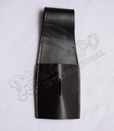 Black Leather British Enfield Socket Bayonet Frog