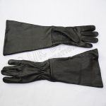 Black Leather Long Gloves