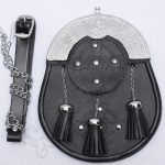 Shamrock Cantle Trinity Black Sporran