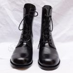 Black Long Shoes With Laces