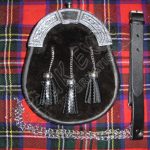 Luxury Black Sheep Skin Full Dress Sporran