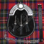 Black Sheep Skin White Accent Cantle Sporran
