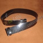 Black PVC Shine Flexible Kilt Waist Belt