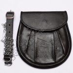 Leather Bag Style Day Wear Velcro Closure Sporran