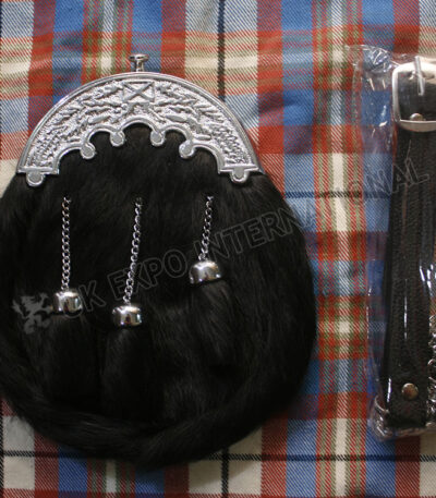 Onyx Seal Black Luxury Scottish Sporran